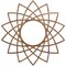 Ekena Millwork Eleanor Wood Fretwork Pierced Ceiling Medallion, Walnut, 18"OD x 6 7/8"ID x 3/8"T CMWP18X18X0375EAWA - alternate 1